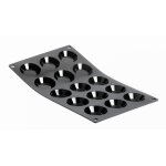 Plaque souple antiadhsive de 15 mini tartelettes moulflex noir 130346