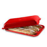 Moule baguettes en cramique 39, 5x23 cm rouge grand cru 280290