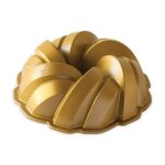 Moule  gteaux en fonte d'aluminium dor torsad bundt 240096