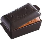 Moule pain moul en cramique 28x13 cm gris fusain 281888