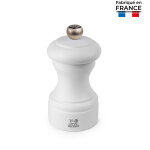 Moulin  poivre manuel 10 cm en bois blanc mat bistro 143448