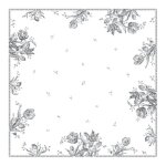 Nappe carree 170x170 tulipes 754061