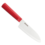 Petit santoku 14 cm chowa lame c�ramique - manche rouge 164785