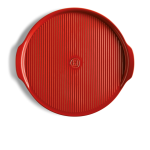 Pierre  pizza stone en cramique rouge grand cru 281375