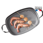 Plancha grill a anses mineral b 38x26cm 129352