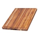 Planche  dcouper tradition en teck avec rigole ep 3, 8 cm gm 51 . . . 339479