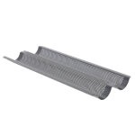 Plaque de 2 baguettes en acier antiadhsif 129299