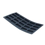 Plaque souple antiadhésive de 25 mini - financiers moulflex noir 130401 Plaque souple antiadhésive de 25 mini - financiers moulflex noir 130401