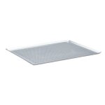 Plaque rectangle inox perfore 40x30 730637