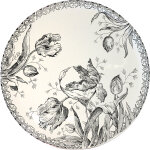 Plat � g�teaux tulipes noires 753101