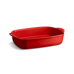 Plat moyen rectangulaire ultime en cramique 36, 5x23, 5 cm rouge g. . . 281661