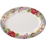 Plat ovale 6 millefleurs 750046