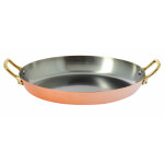 Plat ovale cuivre - inox 2a. laiton 32cm 130969
