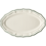 Plat ovale filet celadon 751507