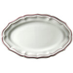 Plat ovale filet pivoine 751999