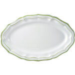 Plat ovale filet vert 752187