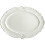 Plat ovale rocaille blanc 752928