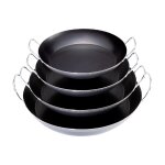 Coupe sp�ciale paella en t�le bleue � 2 anses � 47 cm 130664