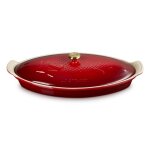 Plat � poisson 34cm avec couvercle cerise 162906
