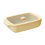 Plat rectangulaire en verre 0, 8l effet cramique avec couvercle e. . . 164802