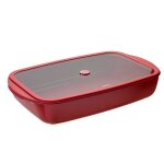 Plat rectangulaire en verre 3, 6l effet cramique avec couvercle e. . . 164800