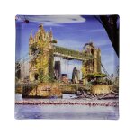 Plateau acrylique 36 x 36 cm chris morin - eitner  london bridge  190364