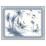 Plateau acrylique petit modle 37x28cm les dpareilles bleu 753943