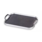 Plateau black / silver picots 'rubber grip' xs 35 x 28 cm 149033
