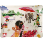 Plateau grand modle 46 x 34 cm acrylique route des indes de gien 145138