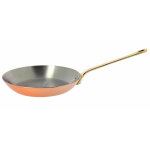 Poele a frire cuivre - inox q. laiton 28 129404