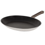 Poele ovale 35 cm mutine fixe exceliss - poignee bakelite taupe 725306