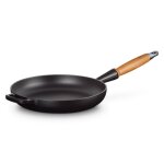 Pole signature 24 cm noir mat manche bois 162232