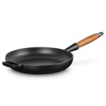 Pole signature 26 cm noir mat manche bois 162235