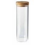 Pot en verre 1. 5 litre avec couvercle hermtique en olivier  10 . . . 112132