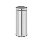 Poubelle touch bin ronde 30 l inox bross 249194