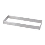Cercle  tarte rectangulaire  bord droit en inox perfor air sys. . . 129125