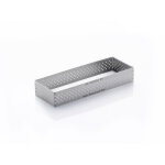 Cercle à tarte rectangulaire à bord droit en inox perforé air sys. . . 129123 Cercle à tarte rectangulaire à bord droit en inox perforé air sys. . . 129123