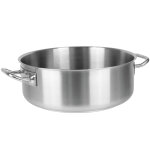 Rondeau 32 cm inox brosse sans couvercle 725237