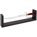 Sabre  champagne elgance rouge 52 cm avec support 756101