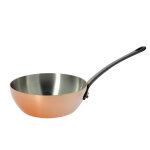 Sauteuse bombee cuivre prima matera qf acier �20cm 730034