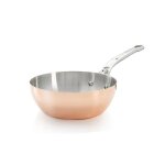 Sauteuse bombee cuvre inox q. inox  24 - new 730677