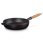 Sauteuse signature 28 cm noir mat manche bois 162248