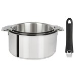 Série de 3 casseroles mutine amovibles 16 à 20 cm + 1 poignée noi. . . 725414 Série de 3 casseroles mutine amovibles 16 à 20 cm + 1 poignée noi. . . 725414