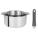 Serie 3 casseroles amovibles 16 a 20 cm + 1 poignee mutine 02 gri. . . 725568 Serie 3 casseroles amovibles 16 a 20 cm + 1 poignee mutine 02 gri. . . 725568