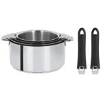 Série de 4 casseroles mutine amovibles 14 à 20 cm + 2 poignées no. . . 725422 Série de 4 casseroles mutine amovibles 14 à 20 cm + 2 poignées no. . . 725422