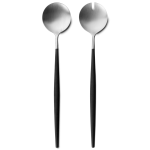 Service  salade goa en acier inoxydable bross & manche noir 364019
