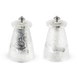 Set de 2 moulins manuels à sel & à poivre en cristal lalique 9 cm 143578 Set de 2 moulins manuels à sel & à poivre en cristal lalique 9 cm 143578