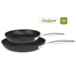 Set de 2 po�les 24 / 28cm castel pro ultralu ceraliss + 125003