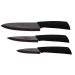 Set de 3 couteaux en cramique noir 121238