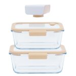 Set de 3 pices  sous - vide  compos de 2 boites rectangulaires & . . . 164808